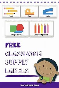 Image result for Labels for Preschool Supplies in Classroom