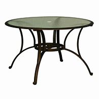 Image result for Round Glass Top Patio Table