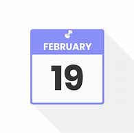 Image result for February 19 Calendar