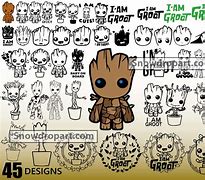 Image result for Baby Groot Sublimation SVG