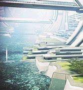 Image result for Futuristic City Spaceship