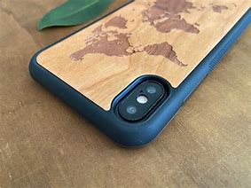 Image result for iPhone 10 Case World Map Wood