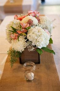 Image result for long wood boxes centerpieces