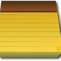 Image result for Yellow Note Pad Cartoon