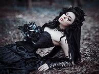 Image result for Gothic Art Woman in Black