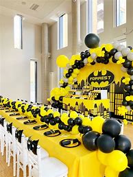 Image result for Batman Birthday Party Background Decor Ideas at Home