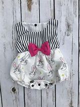 Image result for Baby Girl Easter Romper