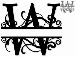 Image result for W Monogram Template