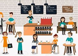 Image result for Cafe Shop Cartoon