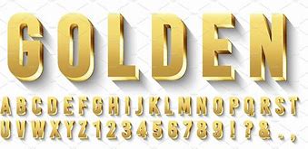 Image result for Golden Letters That Are Embossed to Download