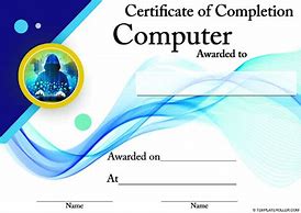 Image result for Computer Certificate Template Rahim Yar Khan