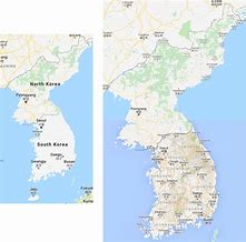 Image result for Korea Map Google