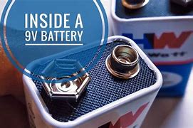 Image result for What Is Inside a 9V Battery