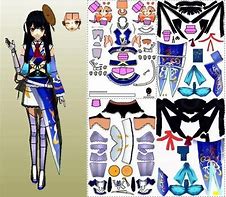 Image result for Female Anime Papercraft