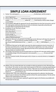 Image result for Loan Agreement Template for Business