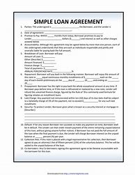 Image result for Money Agreement Template