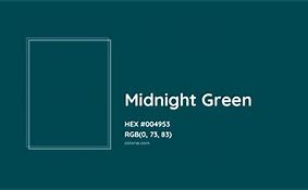 Image result for Midnight Green Color