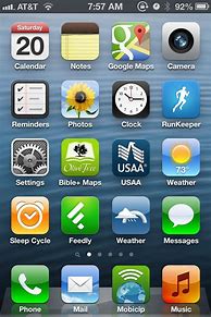 Image result for iPhone iOS 8 Home Screen