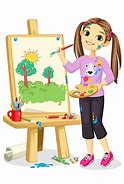 Image result for Girl Artist Clip Art