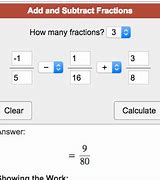 Image result for Fraction Adder Calculator