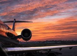 Image result for Drlta Plane Sunset