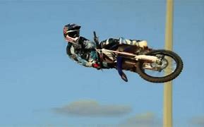 Image result for Picture of Jumping Motorcycle with Wheels Falling Off
