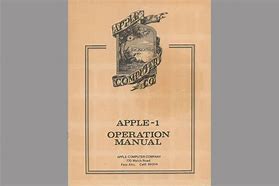 Image result for Apple 1 Manual