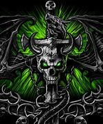 Image result for Green Skull Wallpaper 4K