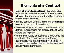Image result for Element of Contract Aggrement