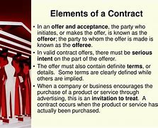 Image result for Elements for a Contract