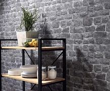 Image result for Faux Brick Wallpaper Black