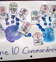 Image result for Ten Commandments Kids Craft