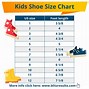 Image result for Kids Shoe Size Chart USA
