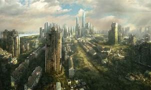 Image result for Dystopian Abandoned City