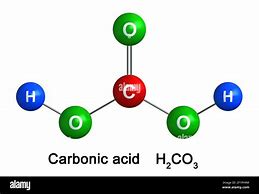 Image result for Carbonic Acid Molecular Structure
