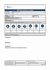 Image result for ISO Work Instruction Template