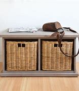 Image result for Storage Bench with Baskets