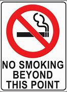 Image result for No Smoking Beyond This Point Sign Board