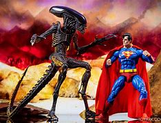 Image result for Superman vs Alien Action Figures