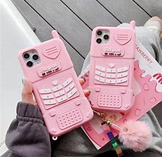 Image result for A Black iPhone 11 with a Chalk Pink Case