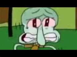 Image result for Squidward with Air Pods Crying Meme