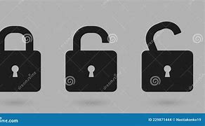 Image result for Grey Lock and Unlock Icon