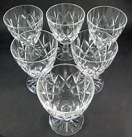Image result for Diamond Cut Wine Glasses