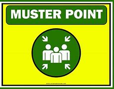 Image result for Yelloow Muster Point Sign