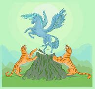 Image result for White and Blue Tigers and Unicorns