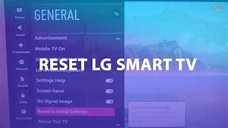 Image result for Reset Factory Settings for Smart LG TV