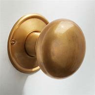 Image result for Satin Brass Door Knobs
