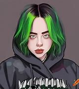 Image result for Billie Eilish Drawings Easy Anime