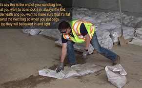 Image result for How to Stack Sandbags