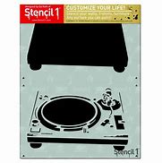 Image result for Turntable DJ Stencil